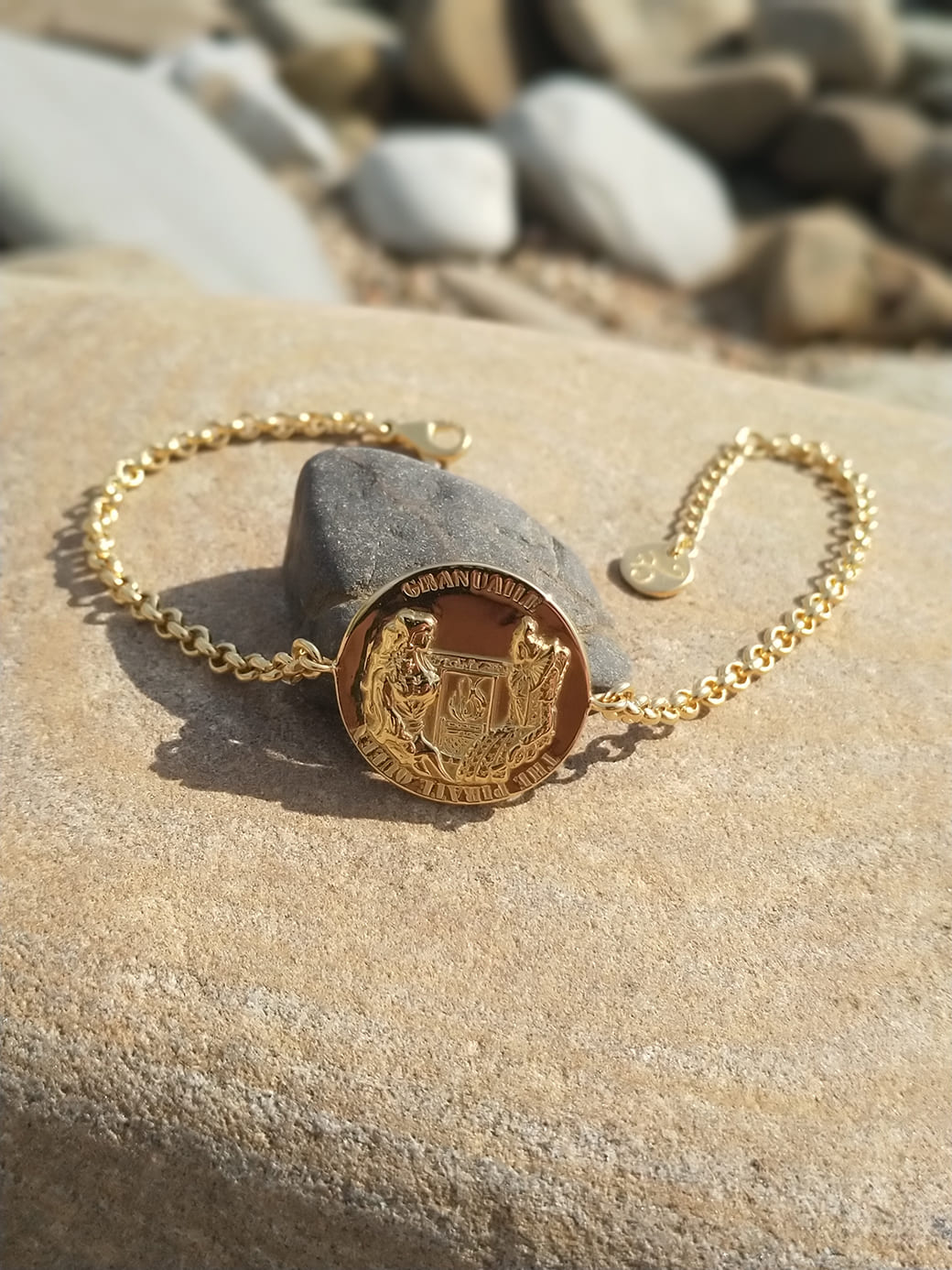 Granuaile Medallion Bracelet - Goldplated - Grace O'Malley Collection - Jennifer Kinnear