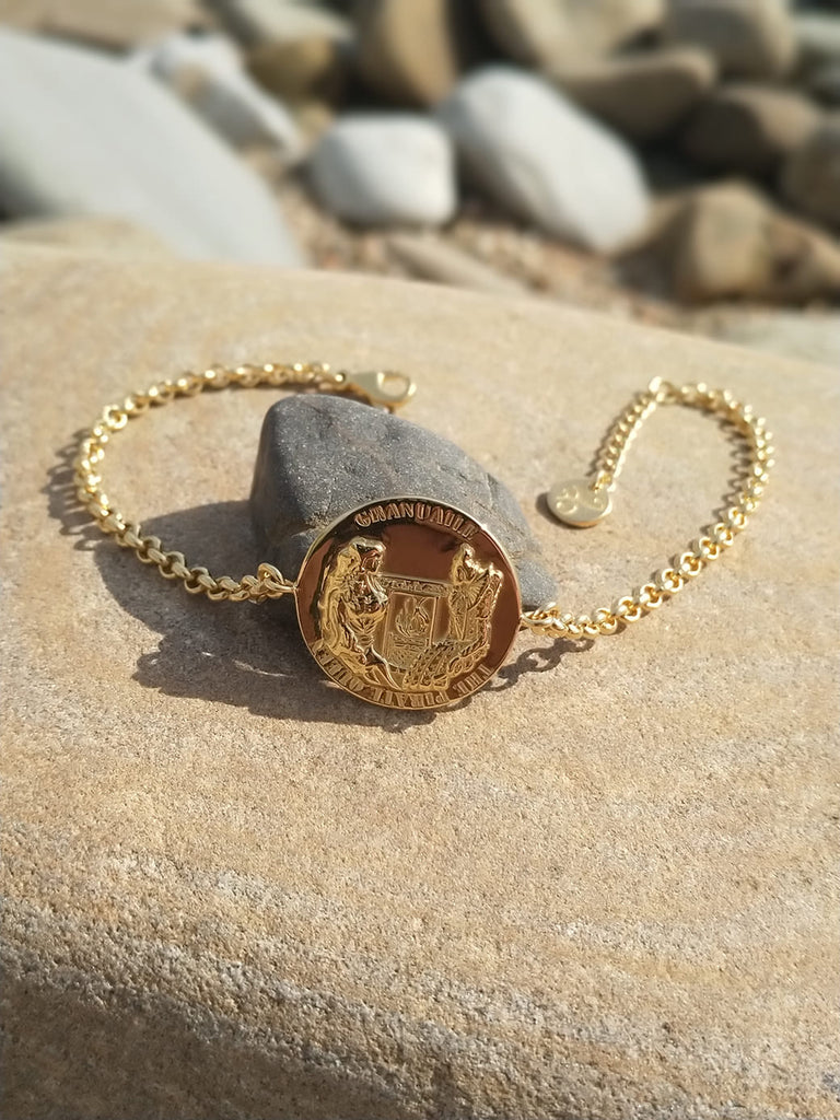 Granuaile Medallion Bracelet - Goldplated - Grace O'Malley Collection - Jennifer Kinnear