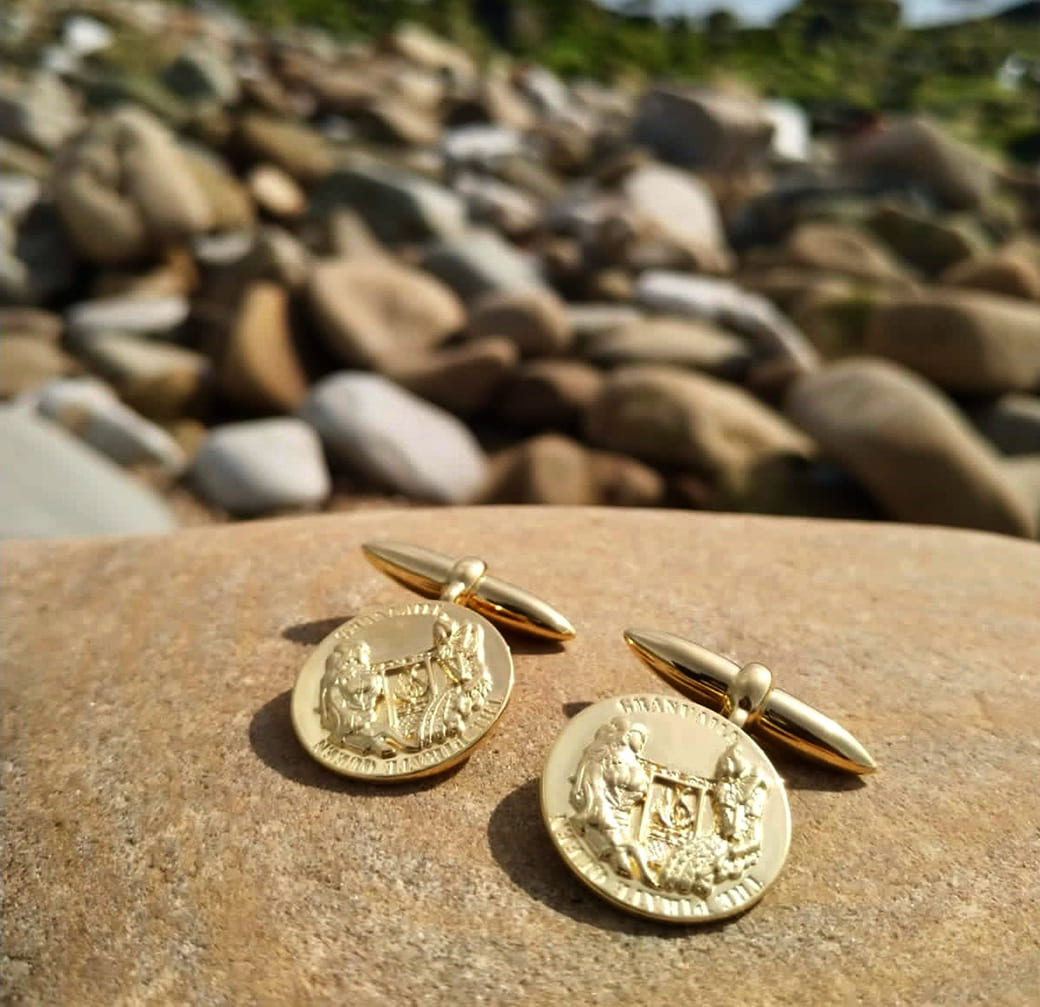 Goldplated Granuaile Cufflinks - Jennifer Kinnear Jewellery