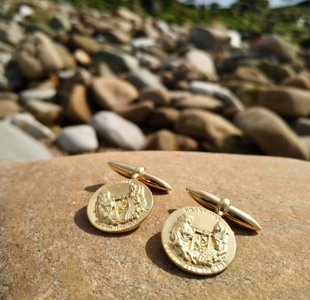 Goldplated Granuaile Cufflinks - Jennifer Kinnear Jewellery