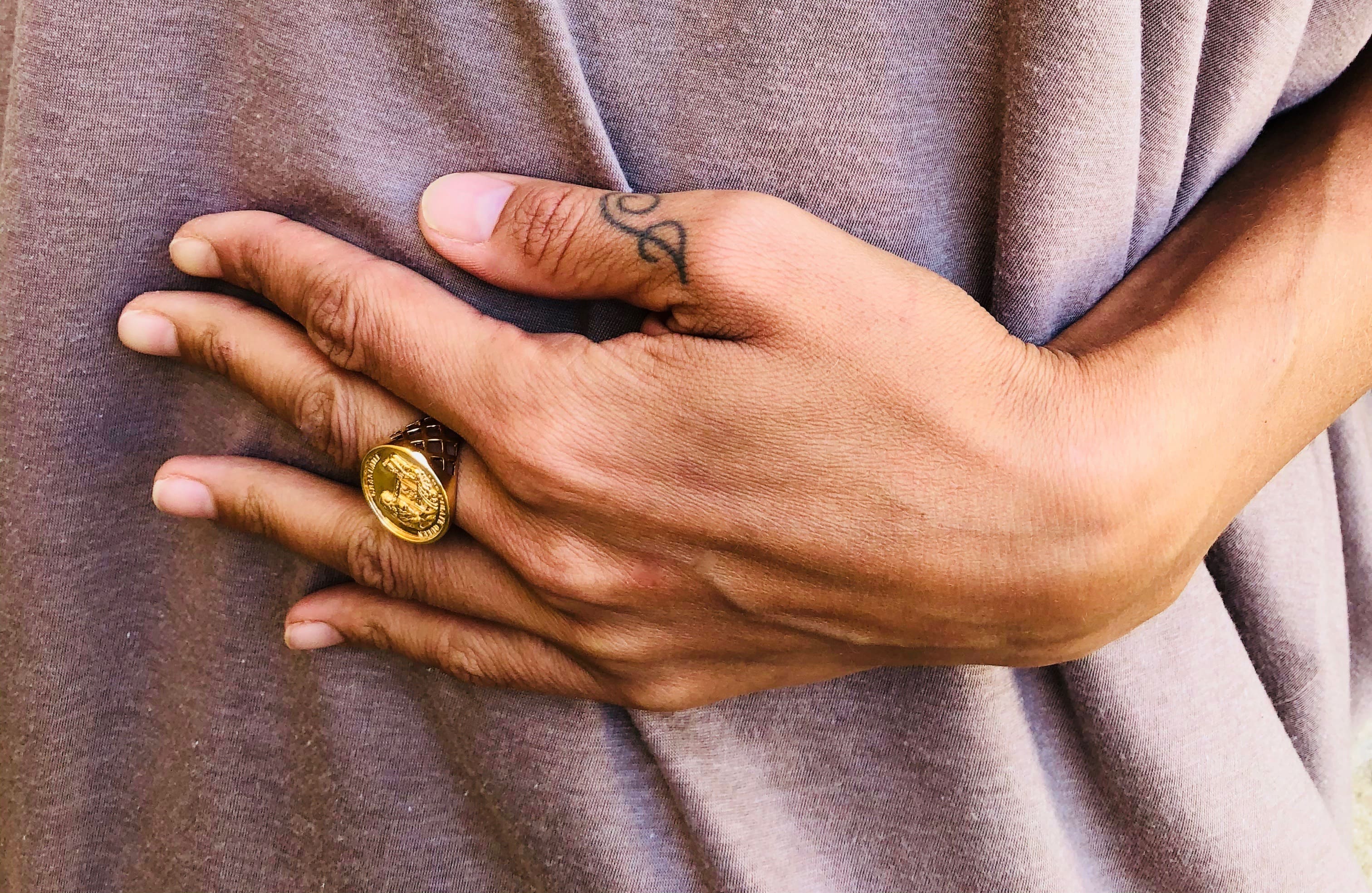 Goldplated Granuaile Medallion ring from the Grace O'malley collection - Jennifer Kinnear Jewellery