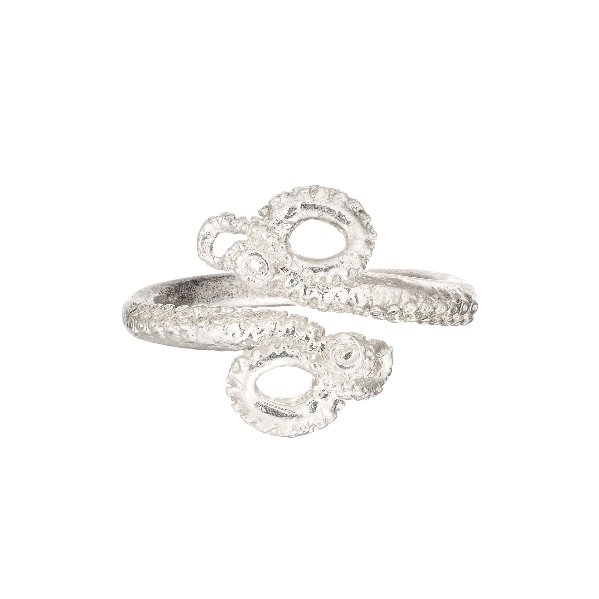 Silver Octopus Tenacle Ring - Ocean Collection - Jennifer Kinnear Jewellery