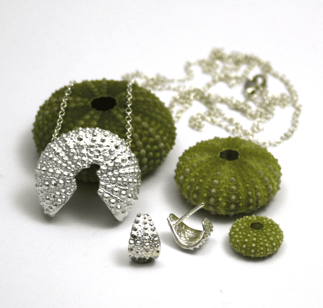 Broken seaurchin necklace and earrings – Ocean Collection - Jennifer Kinnear Jewellery