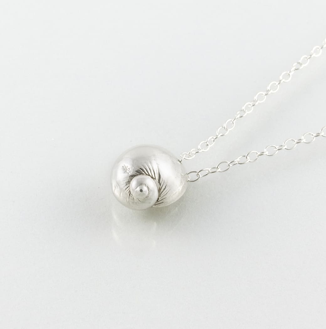 Silver Periwinkle Necklace - Ocean Collection - Jennifer Kinnear Jewellery