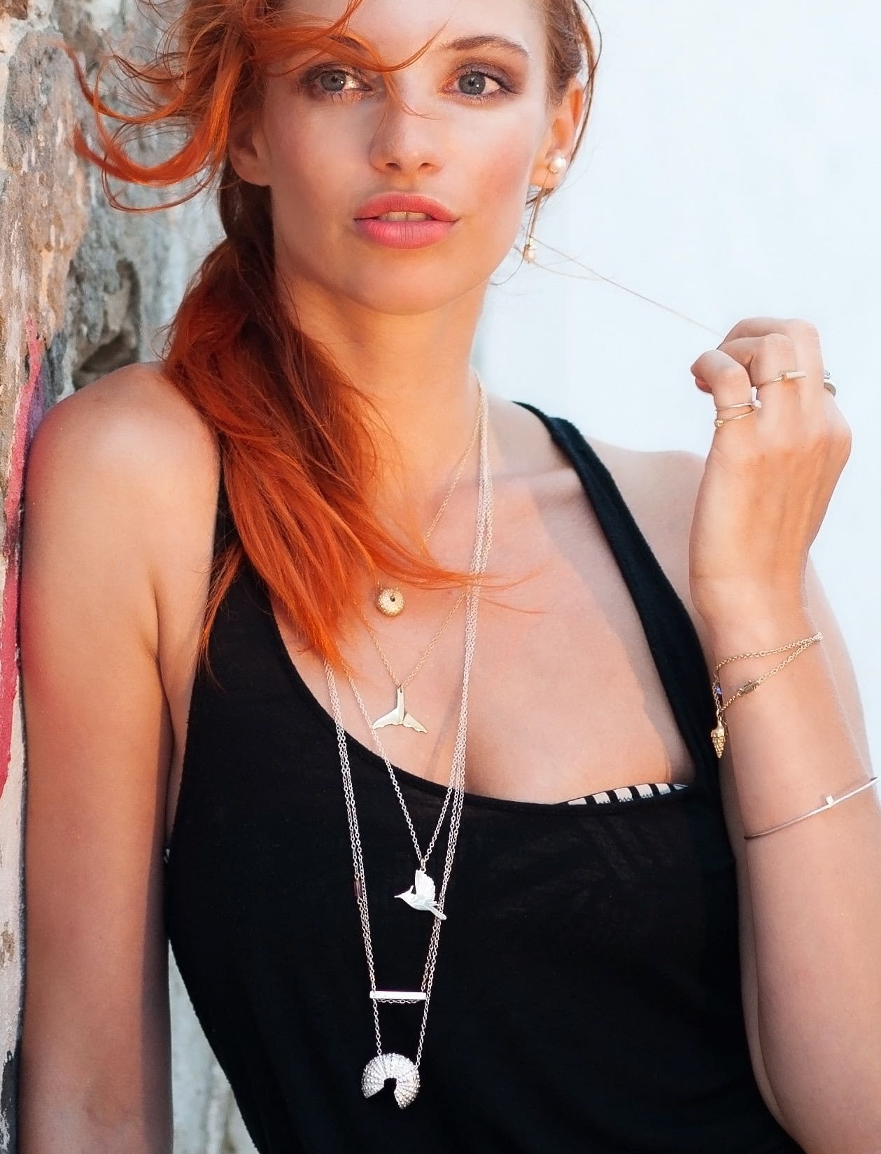 SEA URCHIN necklace - gold - Jennifer Kinnear Jewellery ocean collection