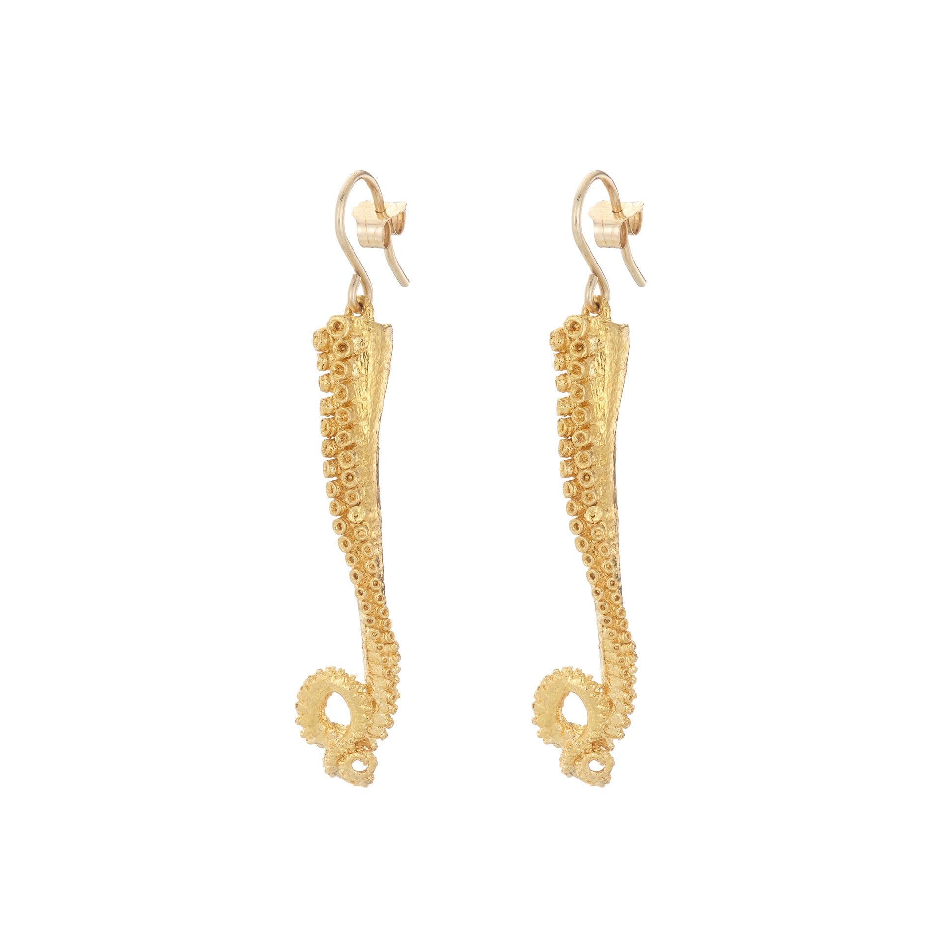 Goldplated Octopus Earrings - Grace O’Malley Collection - Jennifer Kinnear Jewellery