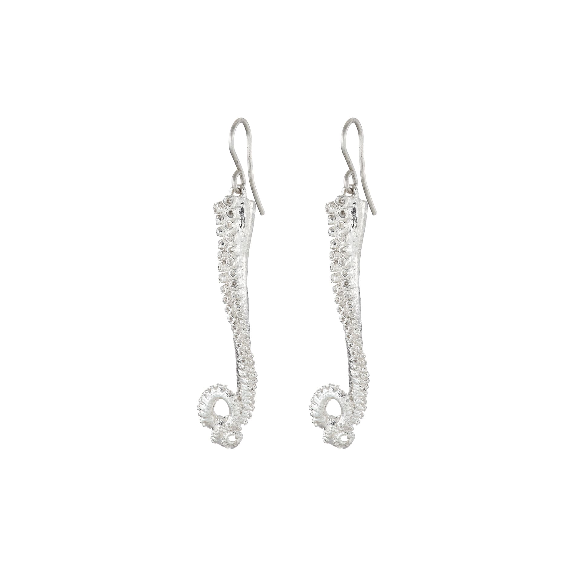 Silver Octopus Earrings - Grace O’Malley Collection - Jennifer Kinnear Jewellery