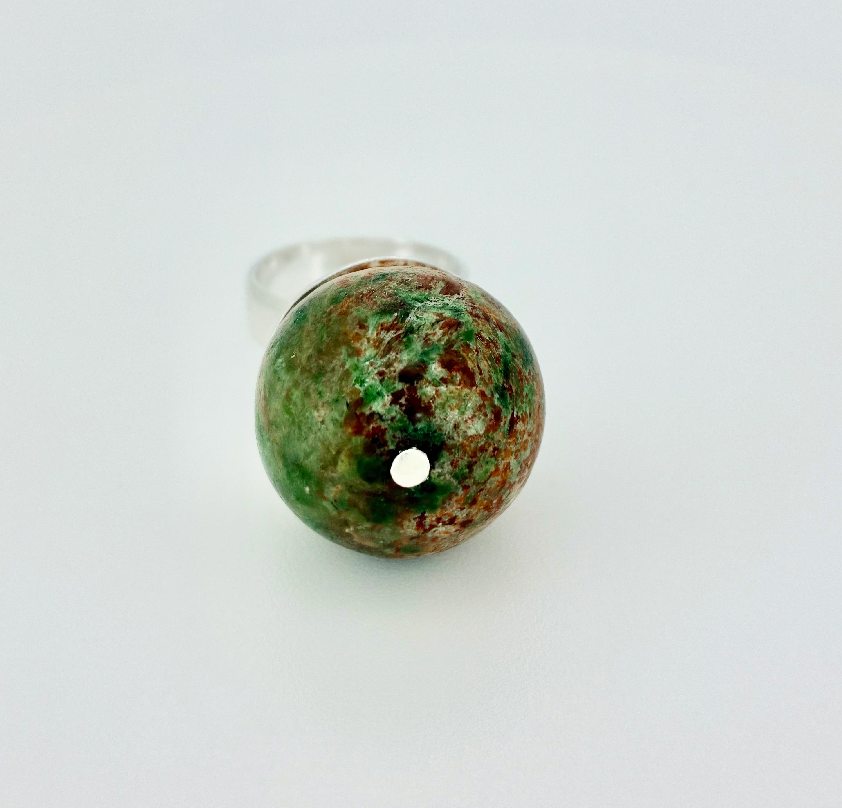 GREEN JASPER ring
