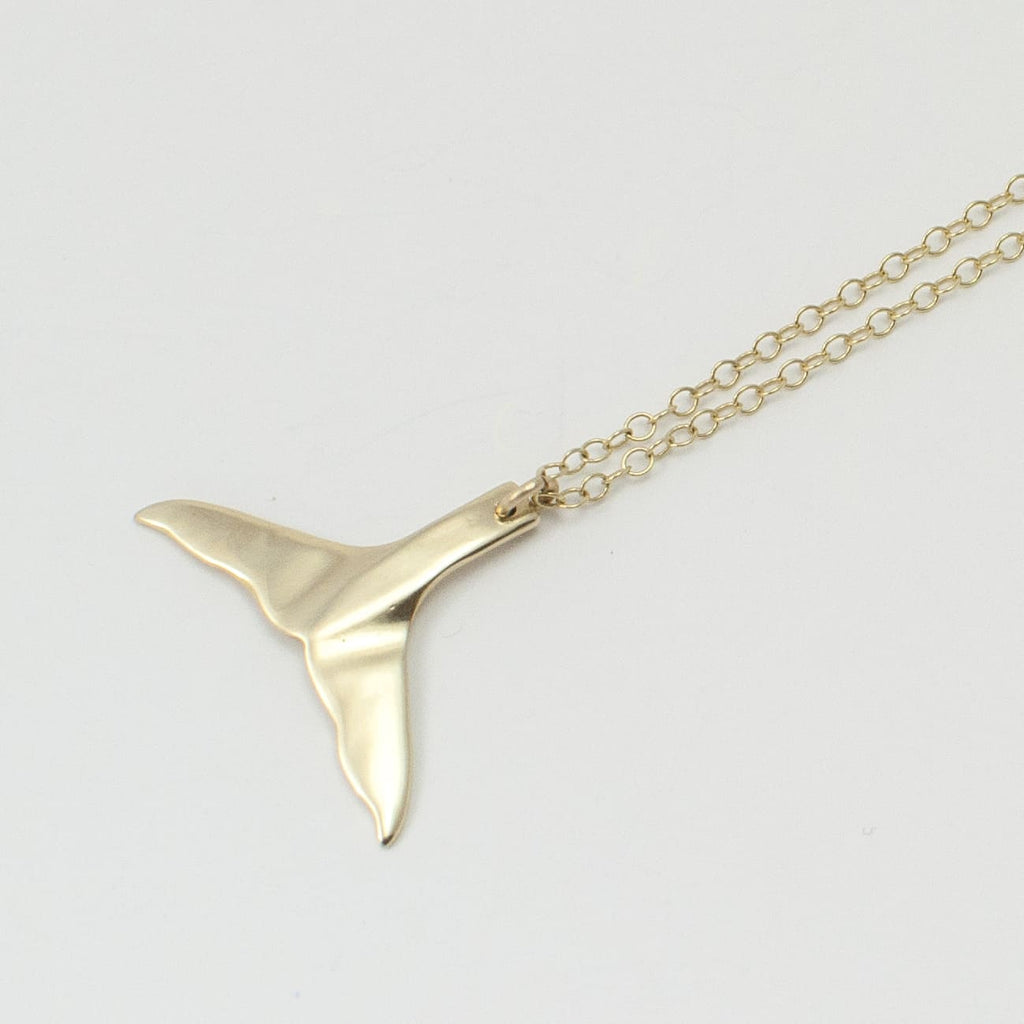 9 karat gold whales tail necklace - Ocean Collection - Jennifer Kinnear Jewellery