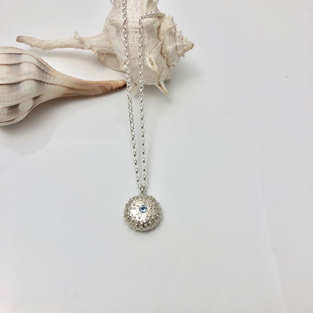 Sea urchin Silver necklace - Ocean Collection - Jennifer Kinnear Jewellery