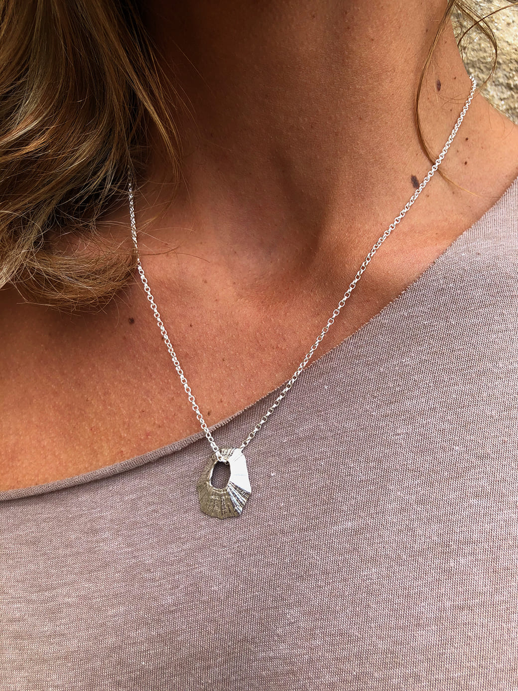 Hollow Limpet Shell Necklace - Ocean Collection - Jennifer Kinnear Jewellery