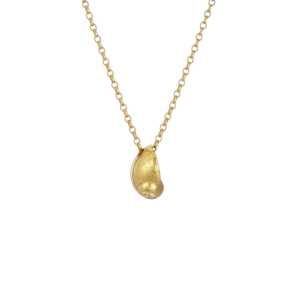 Goldplated Sea Snail  Necklace - Jennifer Kinnear Jewellery